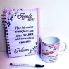 Kit presente personalizado caneca+agenda